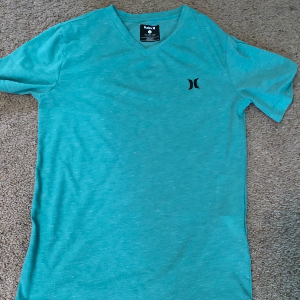 Bad lighting. Sea green short sleeve hurly shirt.